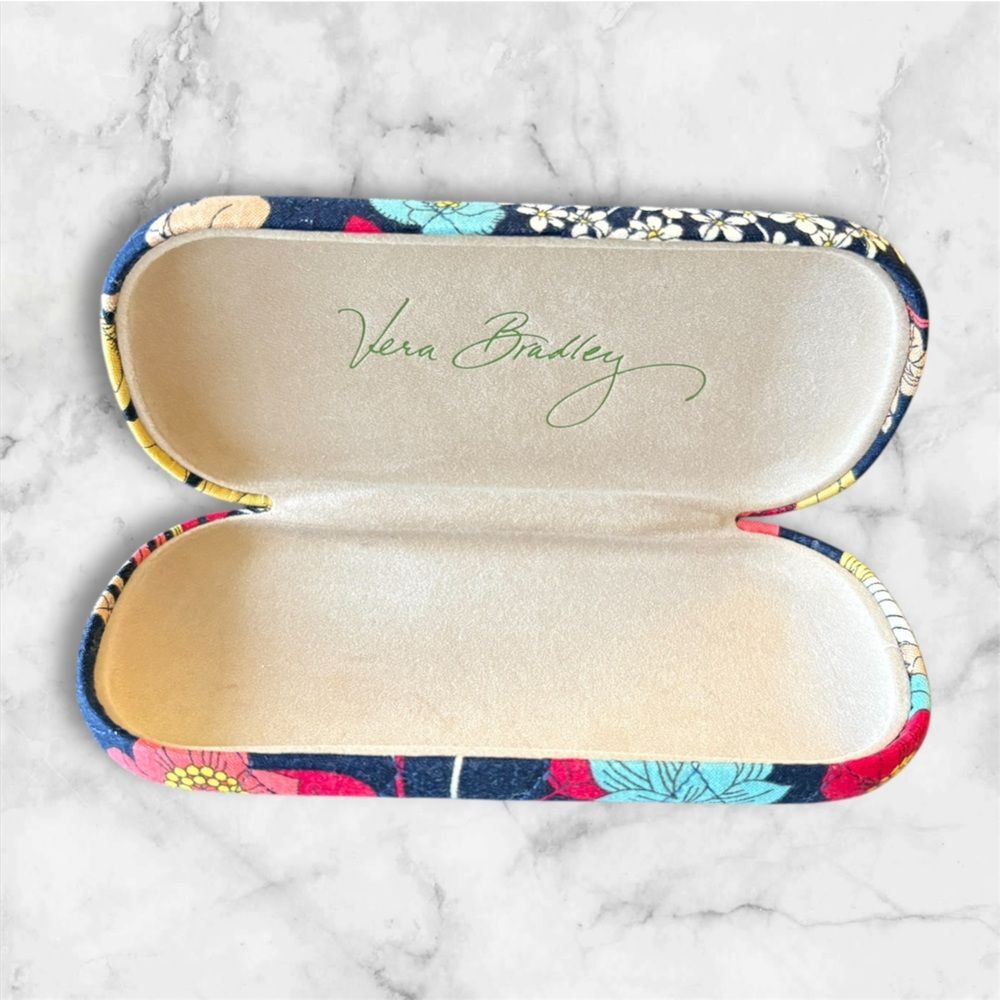 Vera Bradley Bundle - Floral Sunglasses Eyeglasses Hard
 Case and Keychain - Picture 3 of 5